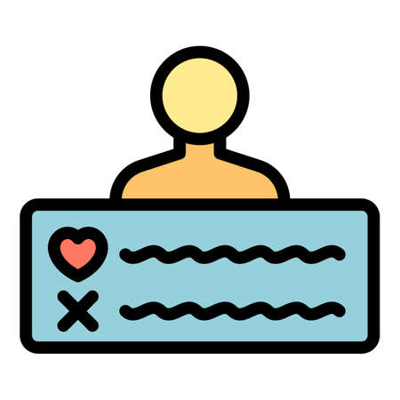 Campaign product review icon. Outline campaign product review vector icon color flat isolatedのイラスト素材