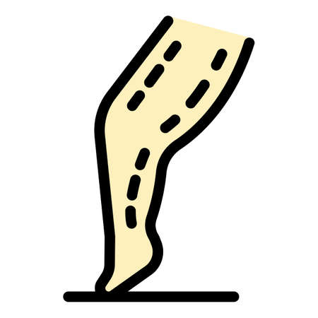 Skin surgery icon. Outline skin surgery vector icon color flat isolatedのイラスト素材