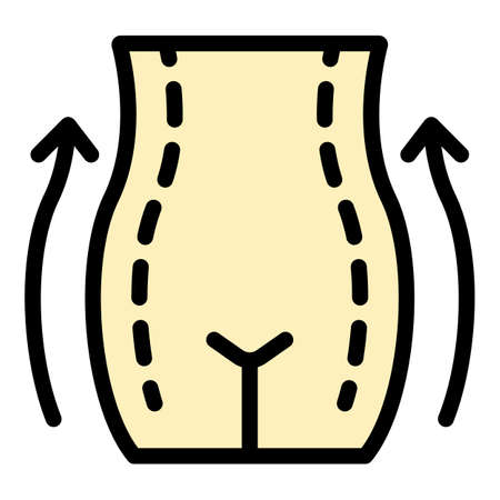 Healthcare surgery icon. Outline healthcare surgery vector icon color flat isolatedのイラスト素材