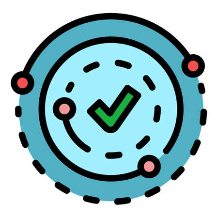 Expertise resource icon. Outline expertise resource vector icon color flat isolatedのイラスト素材