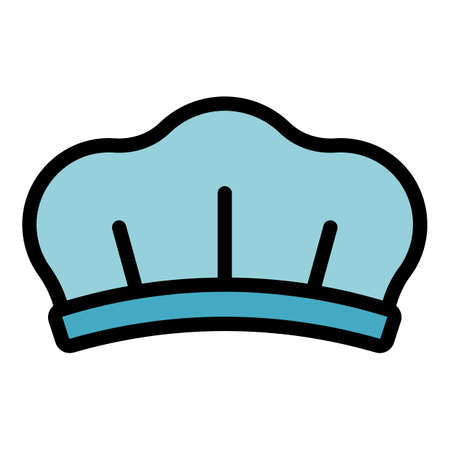 Hospital hair cover icon. Outline hospital hair cover vector icon color flat isolatedのイラスト素材