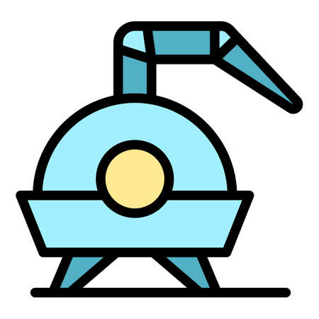 Bourbon device icon. Outline bourbon device vector icon color flat isolatedのイラスト素材