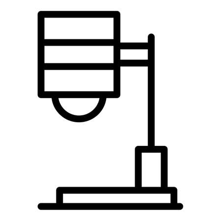 Lamp light icon outline vector. Table light. Stand lampのイラスト素材