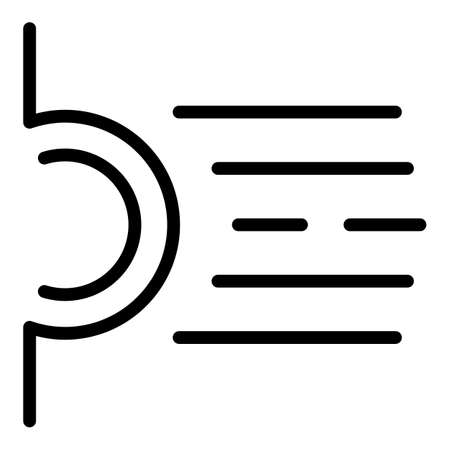 Power shower icon outline vector. Physical spa. Exercise hydroのイラスト素材