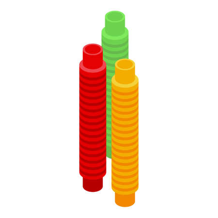 Antistress sticks icon isometric vector. Popit toy. Game stressのイラスト素材