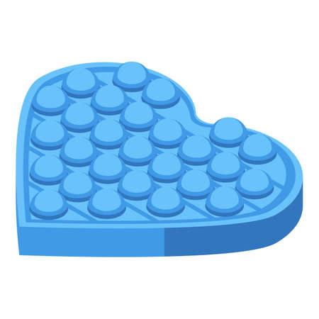 Heart popping toy icon isometric vector. Antistress game. Trendy fingerのイラスト素材