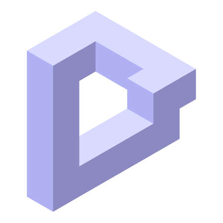 Mental eye icon isometric vector. Visual perception. Memory illusionのイラスト素材