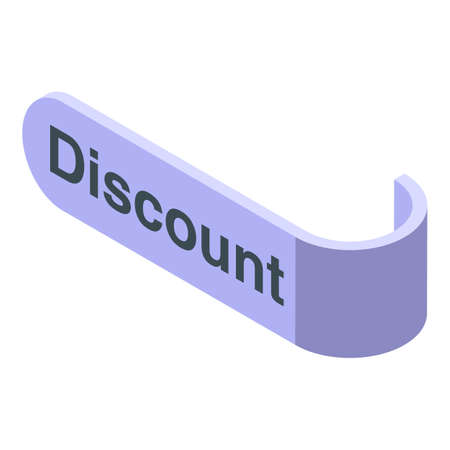 New price design icon isometric vector. Sale tag. Label offerのイラスト素材