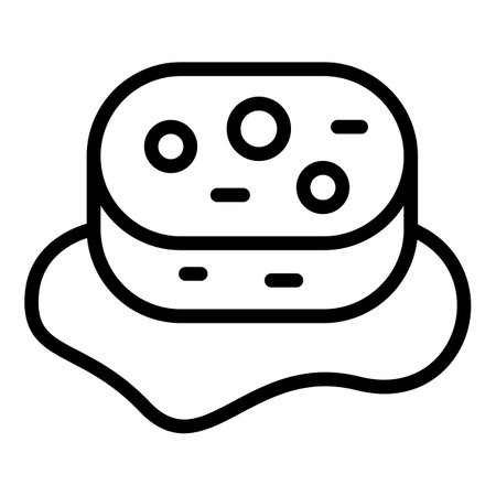 Sponge wash icon outline vector. home service. company cleanupのイラスト素材