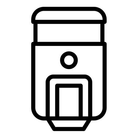 Gas Boiler Kilowatt Icon Outline Vector Home Heater Hot Energyのイラスト素材 イメージマート