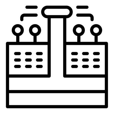 Modern irrigation system icon outline vector. water drip. garden farmのイラスト素材