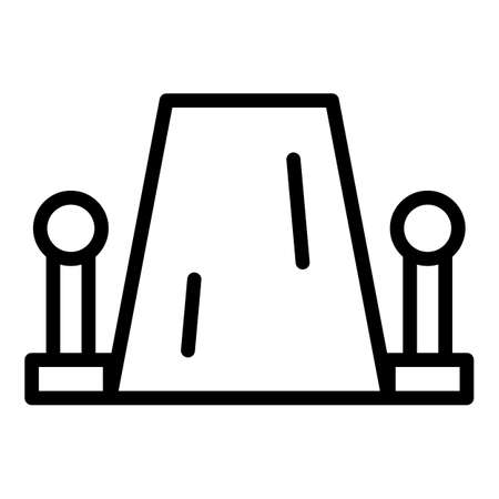 Vip event carpet icon outline vector. Music party. Cinema festivalのイラスト素材
