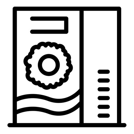 Cereal flakes icon outline vector. Corn box. Muesli granolaのイラスト素材
