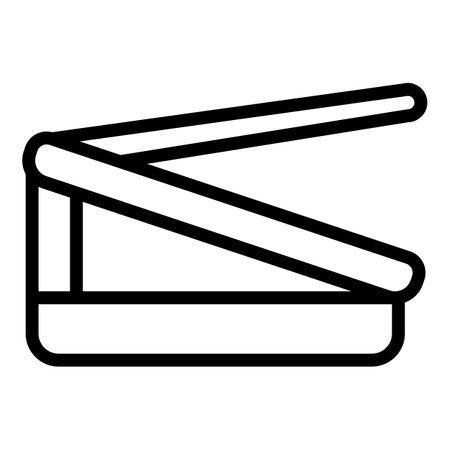 Online laptop stand icon outline vector. Best work. Good officeのイラスト素材
