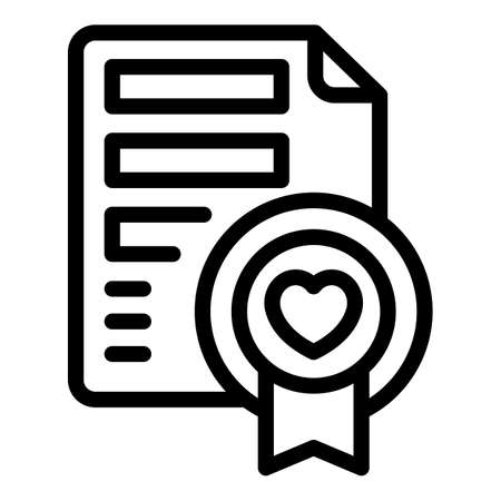 Control pass icon outline vector. Passport vaccine. Digital cardのイラスト素材