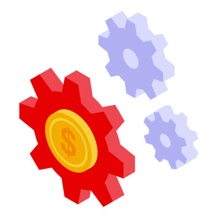 Business training icon isometric vector. Speaker seminar. Lecture motivationのイラスト素材