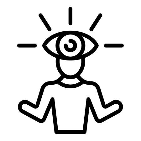 Skill care icon outline vector. Spa outside. Step mindのイラスト素材