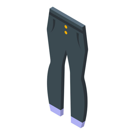 Fitness pants icon isometric vector. Fashion gym. Woman outfitのイラスト素材
