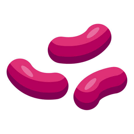 Bean zinc mineral icon isometric vector. Food vitamin. Health supplement