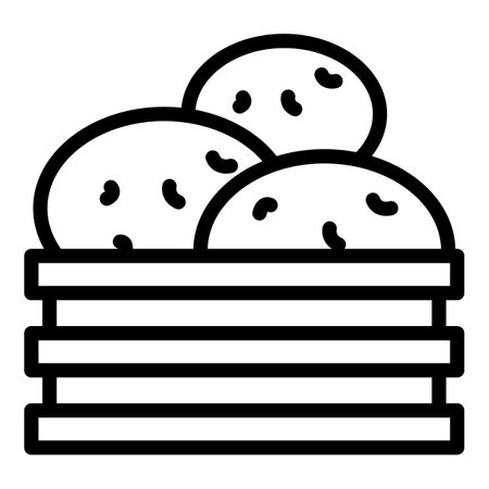 Potato cart icon outline vector. Belarus tourism. Culture revolutionのイラスト素材