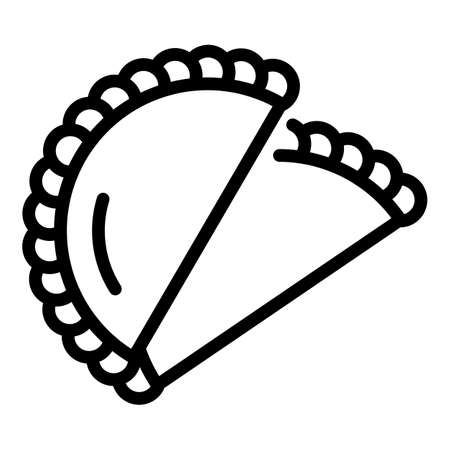Indian bakery icon outline vector. City kolkata. Landmark tourismのイラスト素材