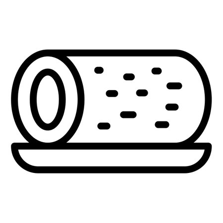 Baked croquette icon outline vector. Fried potato. Meat tempuraのイラスト素材
