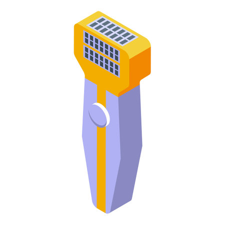 Woman epilator icon isometric vector. Laser skin. Care hairのイラスト素材