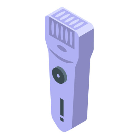 Device epilator icon isometric vector. Hair health. Care razorのイラスト素材