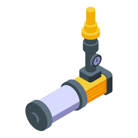 Farm hose icon isometric vector. Water system. Garden pipeのイラスト素材