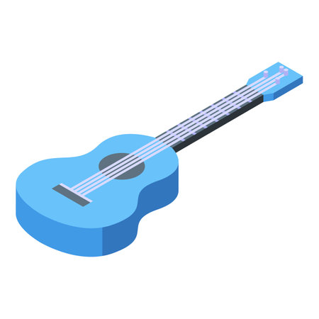 Ukulele guitar icon isometric vector. National flag. Wine vacationのイラスト素材
