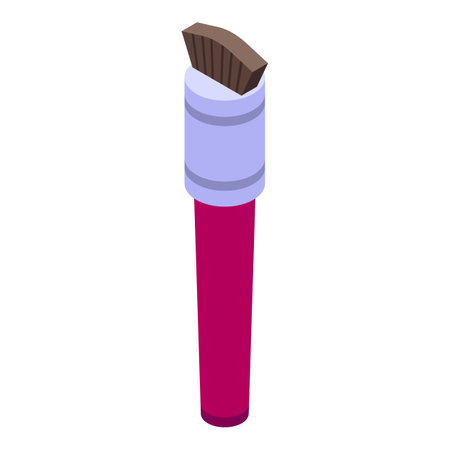 Tassel brush icon isometric vector. Make up. Cosmetic toolのイラスト素材