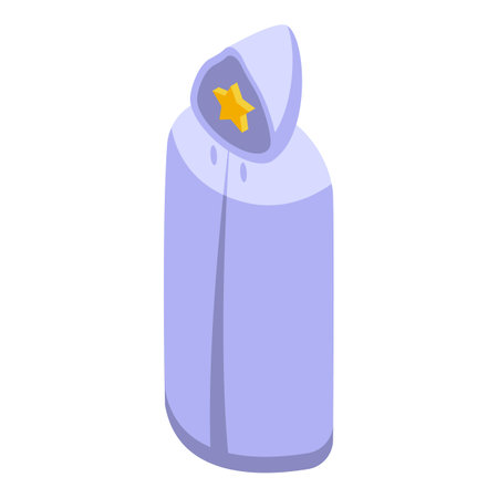 Cloak icon isometric vector. Hero cape. Super mantleのイラスト素材