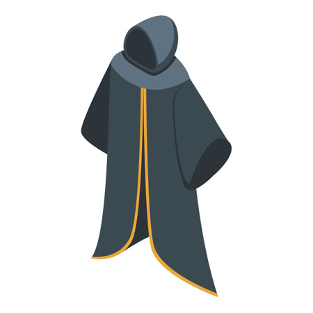 Mantle icon isometric vector. Cloak cape. Super heroのイラスト素材