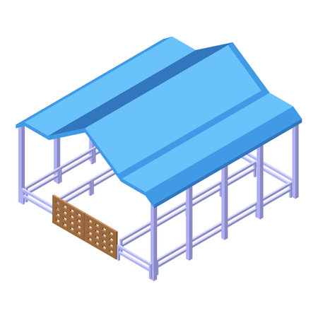 Buffalo place icon isometric vector. American bison. Animal canadaのイラスト素材
