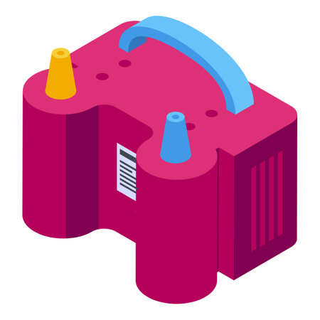 Balloon air device icon isometric vector. Art toy. Helium magicのイラスト素材