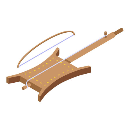 Bedouin musical instrument icon isometric vector. Desert camp. Camer arabのイラスト素材