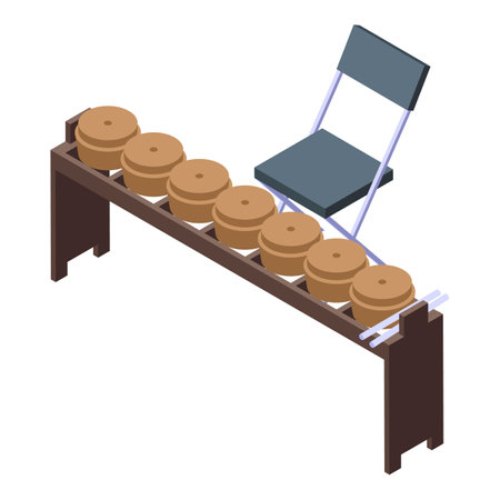 Philippines to go food icon isometric vector. Travel culture. Summer boholのイラスト素材