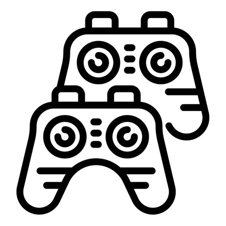Video game student club icon outline vector. People education. Learn smartのイラスト素材