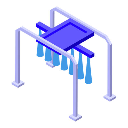 Seat wash icon isometric vector. Car clean. Washer autoのイラスト素材