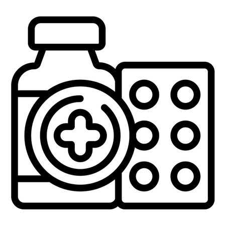 Medicine tools icon outline vector. Hospital room. Clinic careのイラスト素材