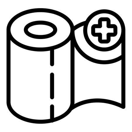 Patient help roll icon outline vector. Hospital room. Clinic healthのイラスト素材