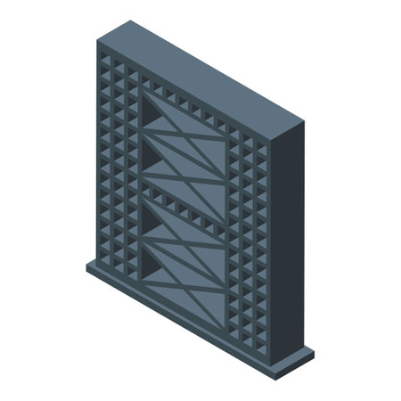 Black wine cellar icon isometric vector. Barrel drink. Food alcoholのイラスト素材