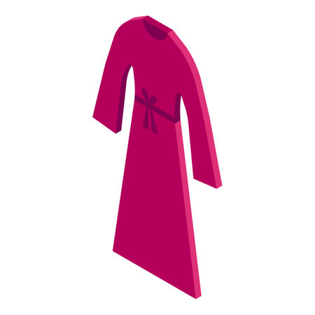 Islamic cloth icon isometric vector. Fashion abaya. Female clothesのイラスト素材