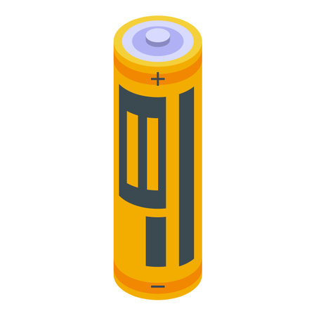 Power battery icon isometric vector. Charge energy. Charger mobileのイラスト素材