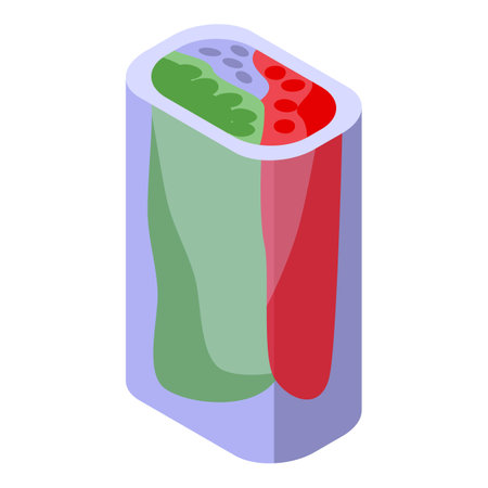 Sushi spring roll icon isometric vector. Chinese menu. Asian foodのイラスト素材