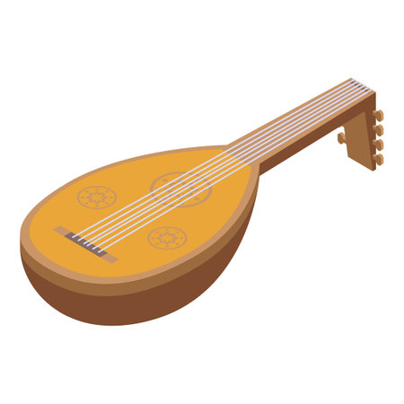 Jordan musical instrument icon isometric vector. National country. Nation dayのイラスト素材