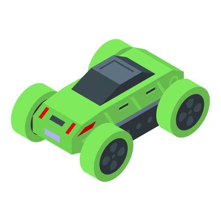 Rc monster icon isometric vector. Remote control. Digital mediaのイラスト素材