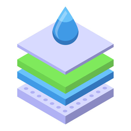 Drop diaper icon isometric vector. Elastic nappy. Care adultのイラスト素材
