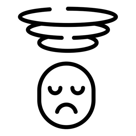 Overload sad icon outline vector. Burnout stress. Tired personのイラスト素材
