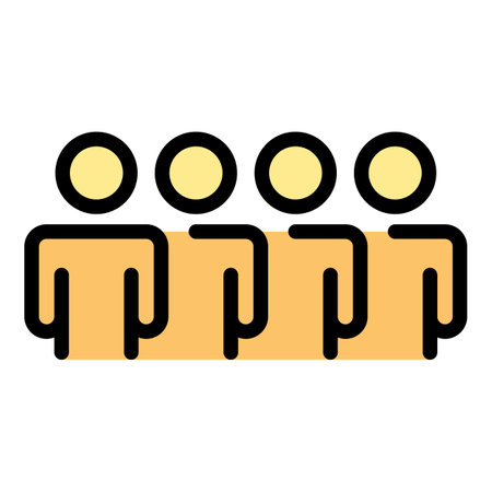 Crew resources icon. Outline Crew resources vector icon for web design isolated on white background color flatのイラスト素材